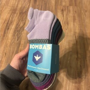 Bombas Women’s Marl Ankle Socks 4-Pack – Chai Lavender Mix – Size Medium – NWT